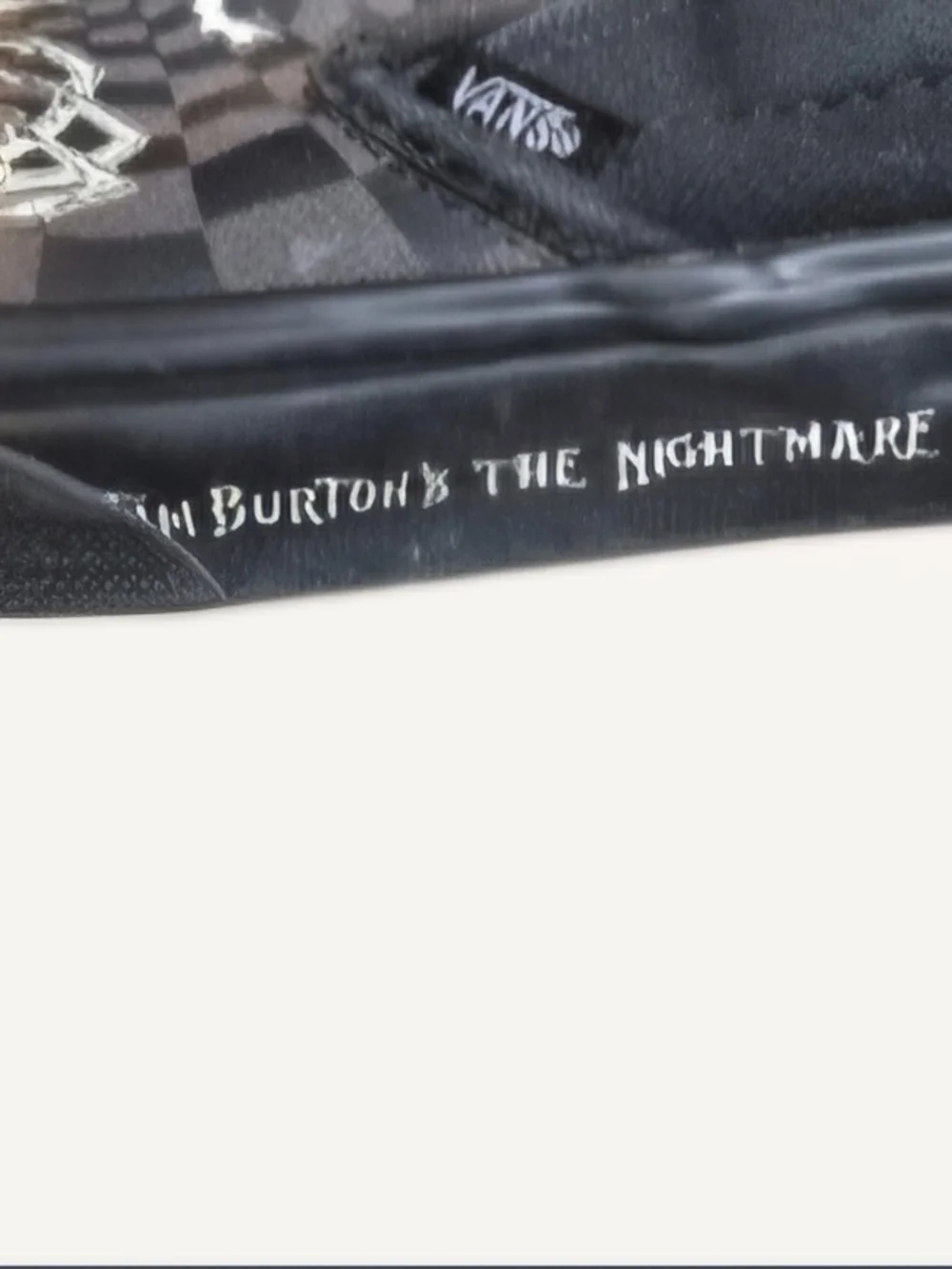 Vans Kids Black & Gray Jack Skellington Slip-On Sneakers